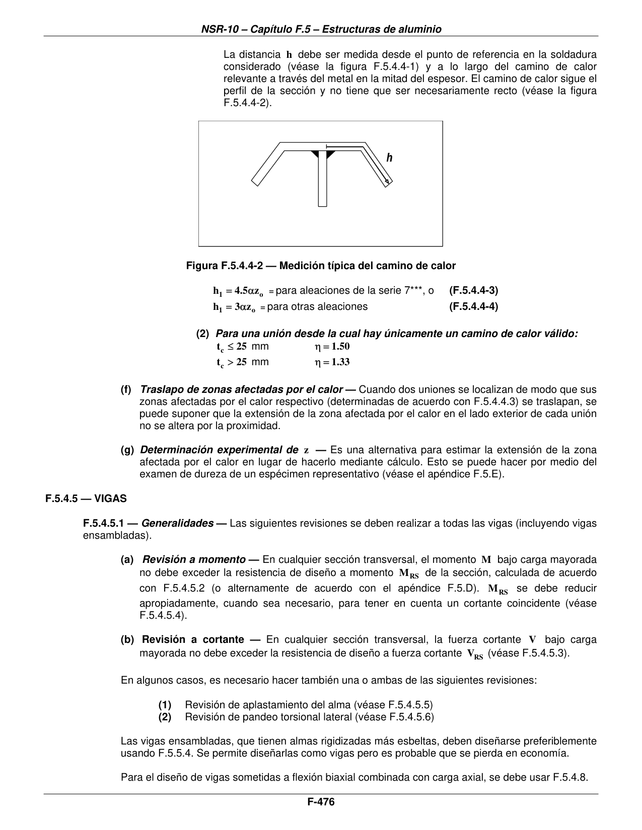 Figura F.5.4.4-2 — Medición típica del camino de calor — página original del PDF