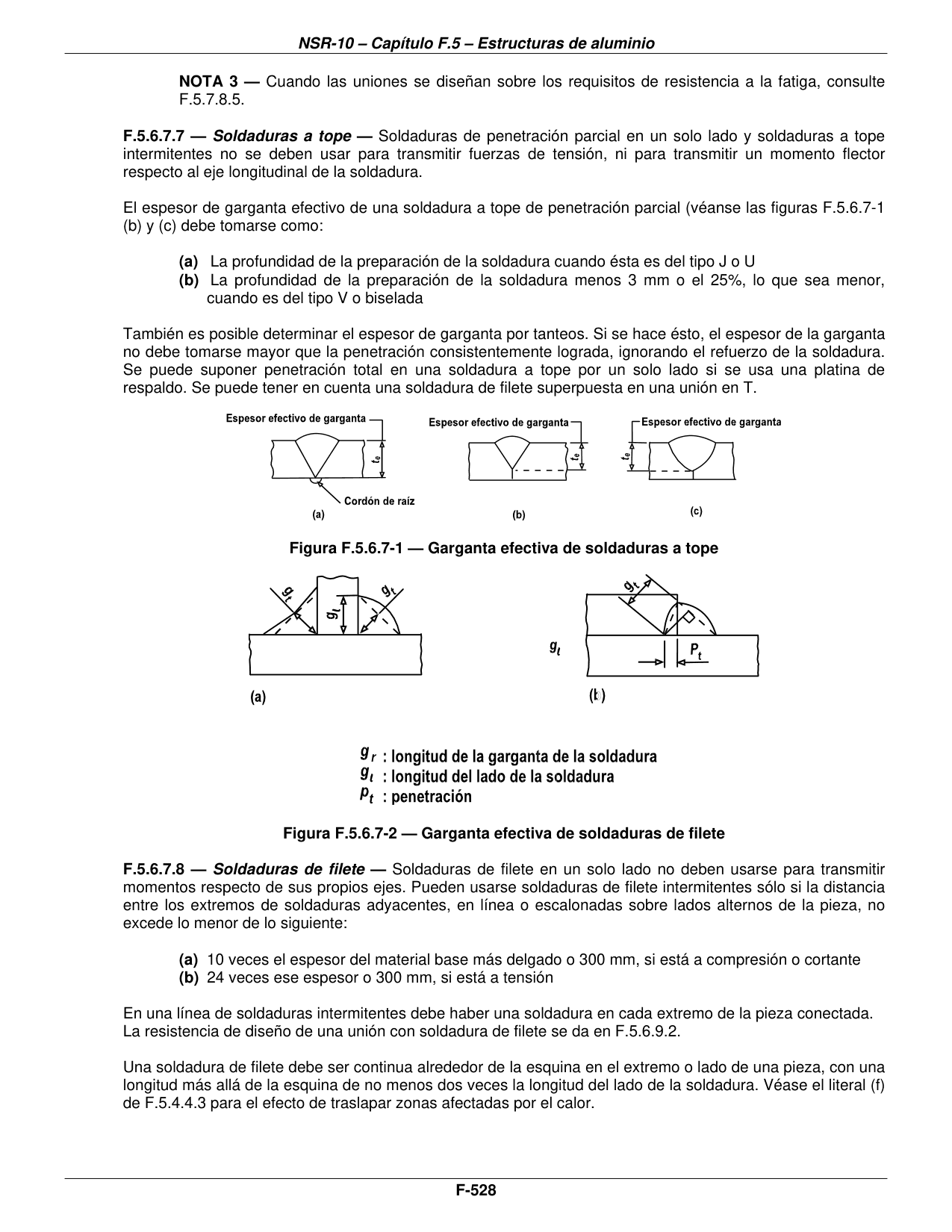 Figura F.5.6.7-1 — Garganta efectiva de soldaduras a tope — página original del PDF