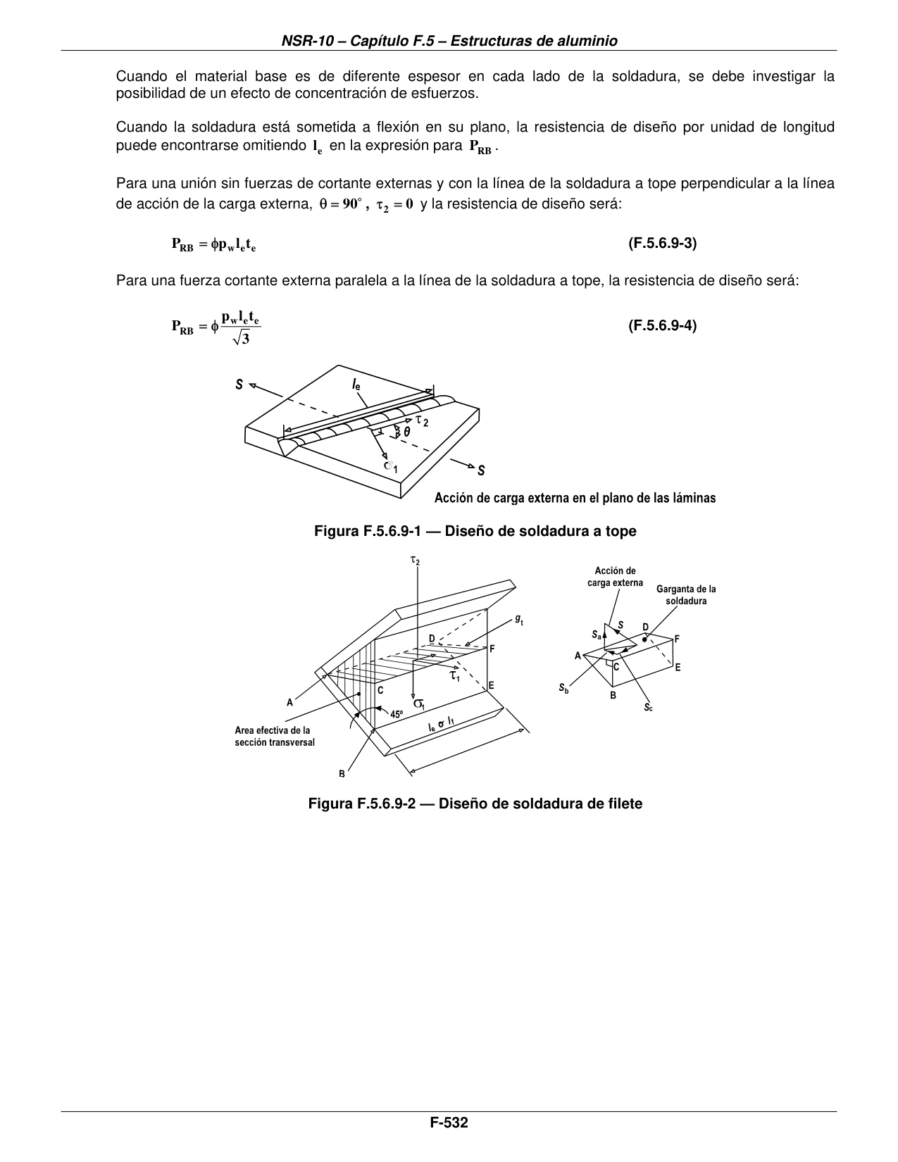 Figura F.5.6.9-1 — Diseño de soldadura a tope — página original del PDF