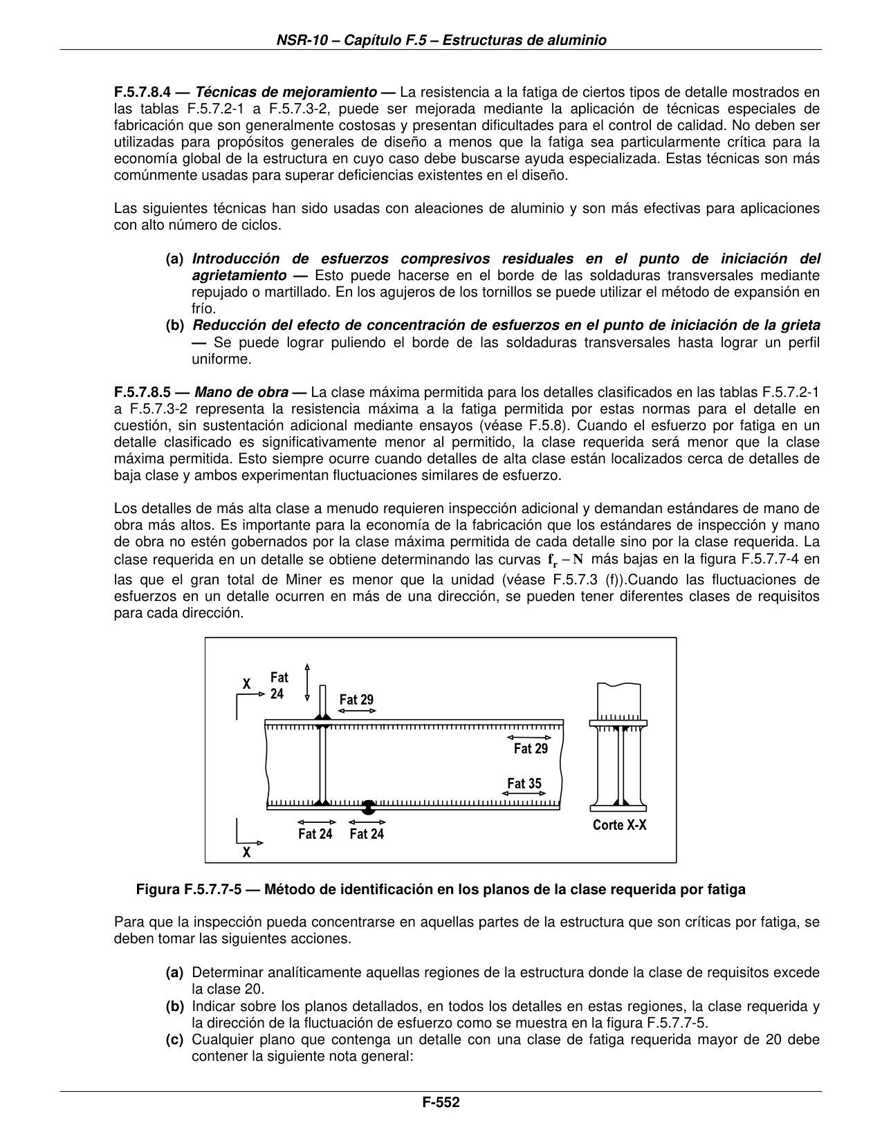 Figura F.5.7.7-5 — Método de identificación en los planos de la clase requerida por fatiga — página original del PDF