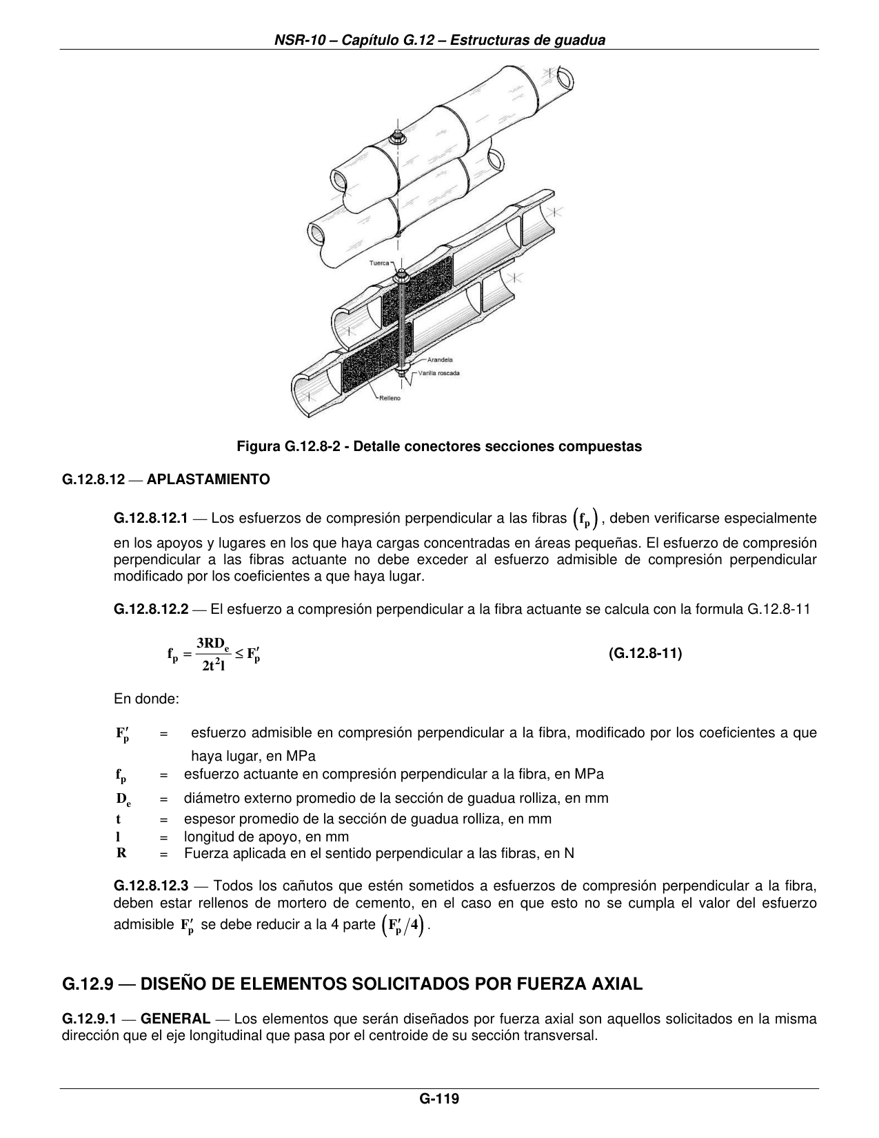 Figura G.12.8-2 — Detalle conectores secciones compuestas — página original del PDF