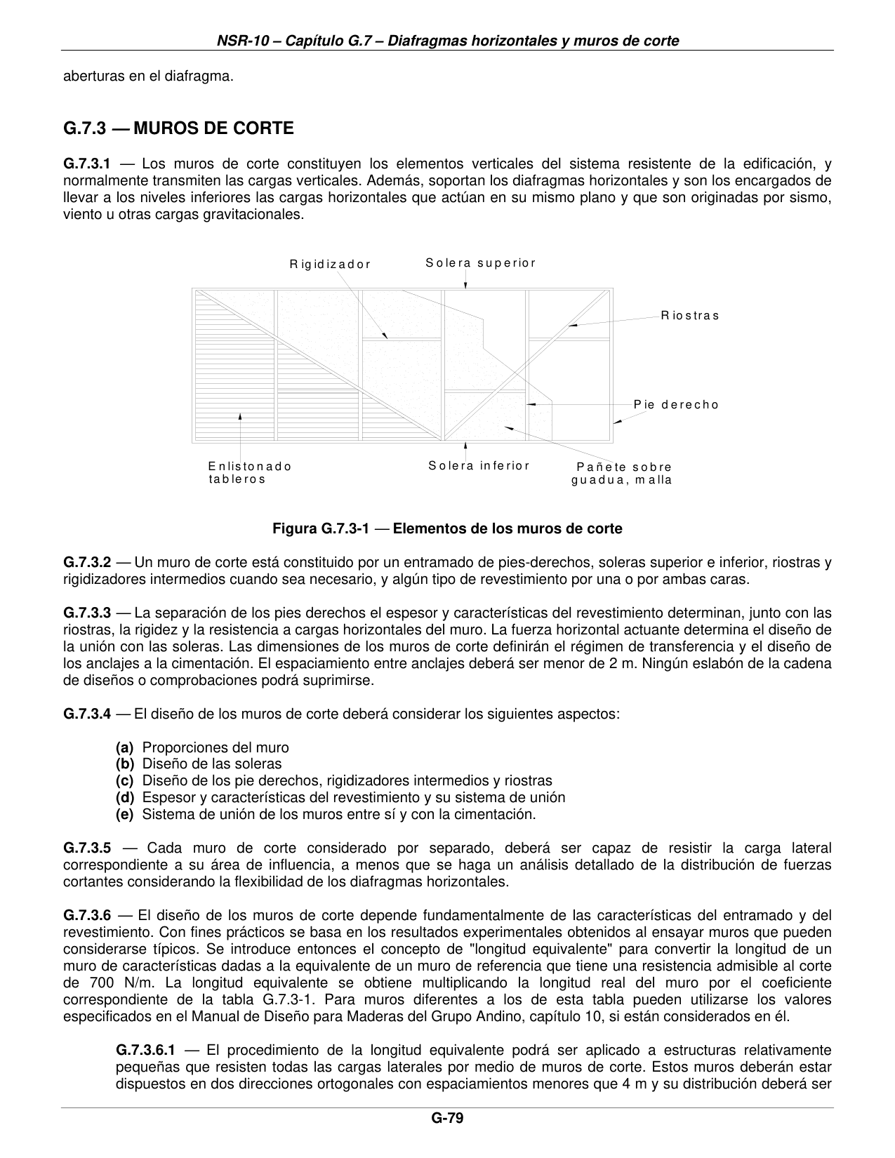Figura G.7.3-1 — Elementos de los muros de corte — página original del PDF
