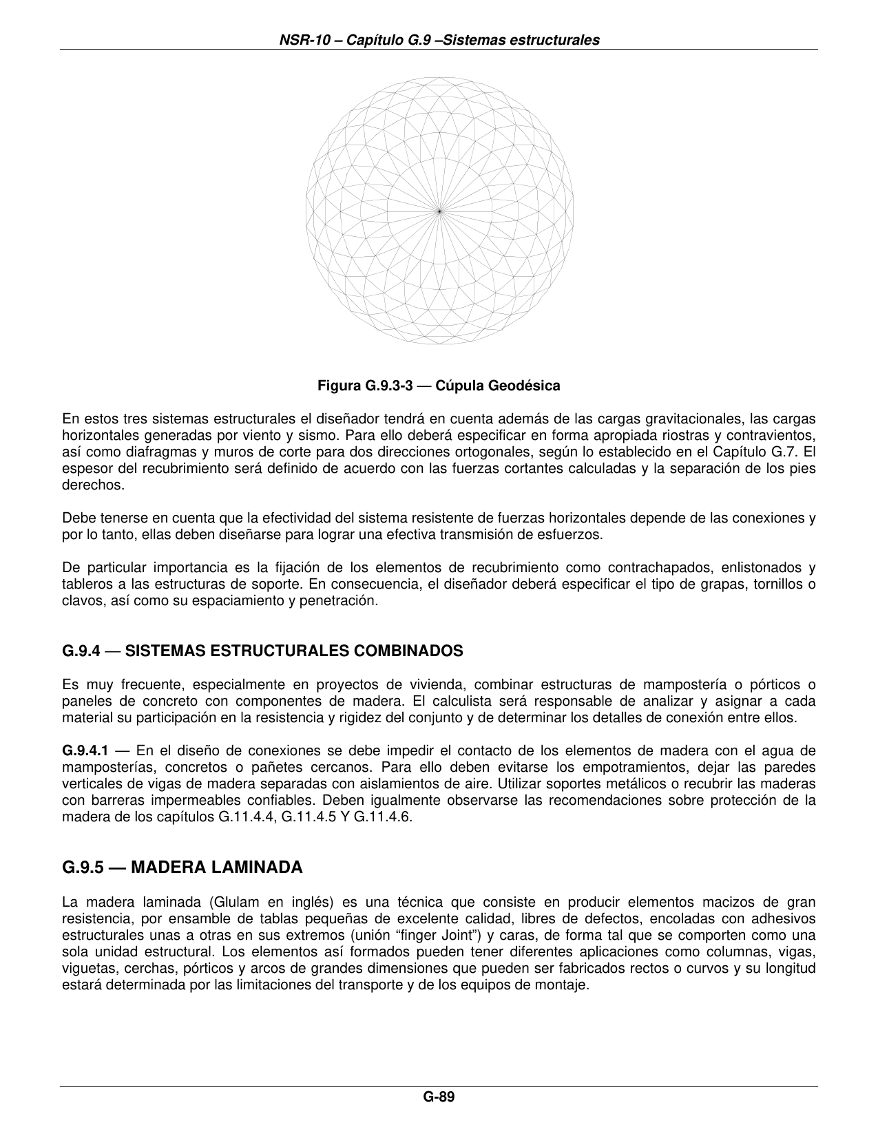 Figura G.9.3-3 — Cúpula Geodésica — página original del PDF